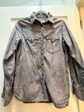 Denim & Supply Ralph Lauren Grey Washed Denim Shirt